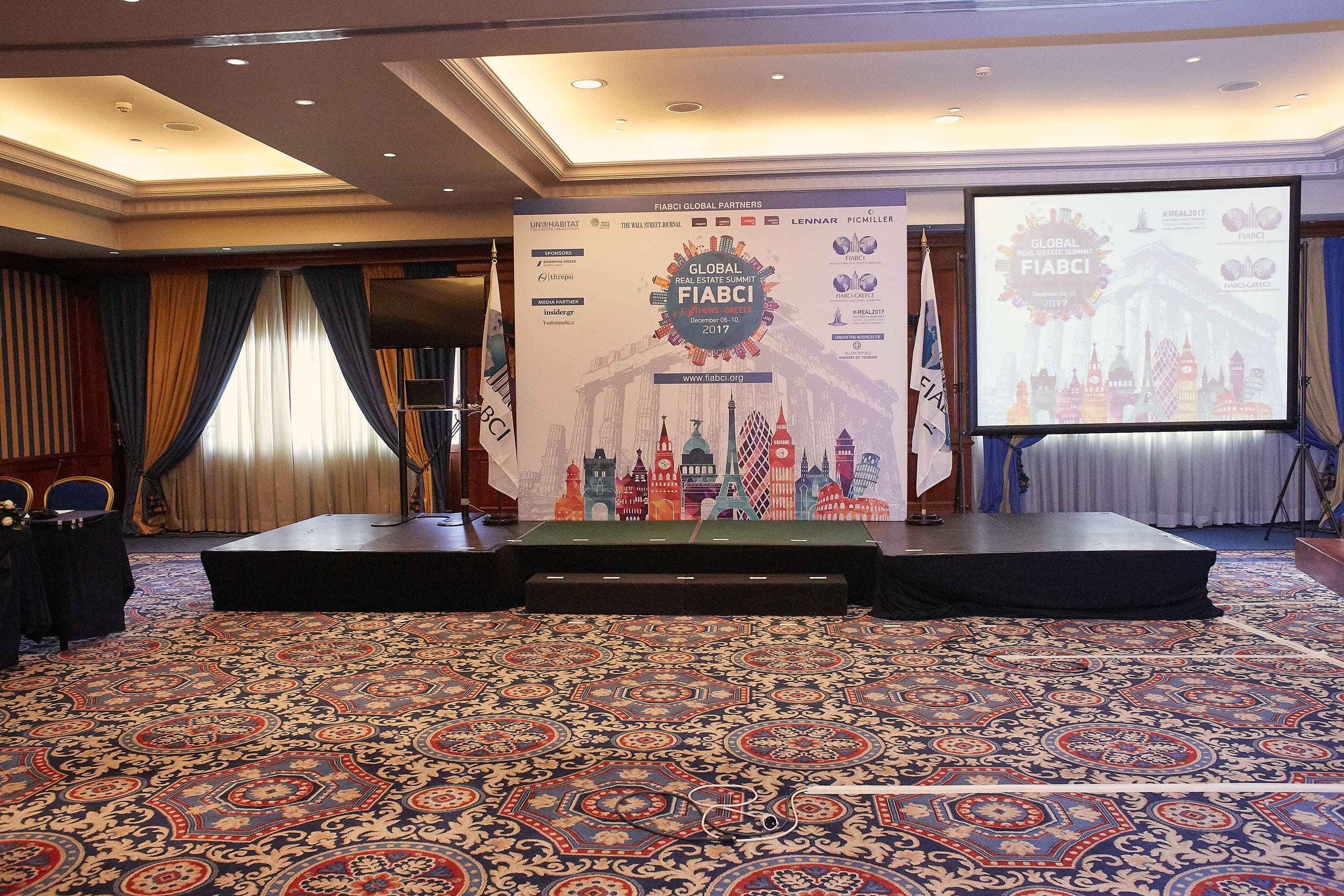 Conference materials display